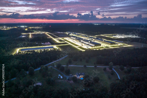 Wallpaper Mural Data Center for Artificial Intelligence Computing in Rural Georg Torontodigital.ca