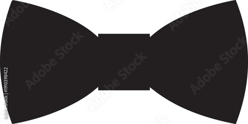 Symmetrical Silk Bow Tie Silhouettes with Elegant Center Knot
