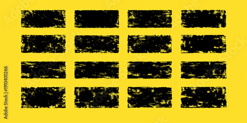 Grunge rubber stamp set with colorful map and flag icons