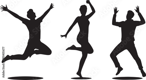 Personal Growth and Self Development Human Silhouette Set – Mindset Evolution Concept Vector Illustration