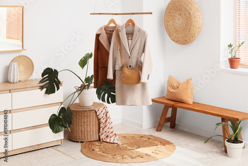 Interior of hallway with ha...