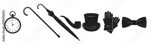  set of icons ona theme gentleman 