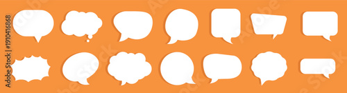 speech bubble pack template design