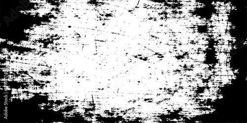 Wallpaper Mural Abstract grunge ink splat background featuring a dark black paint texture with a dirty spray splatter pattern and an artistic vector border frame for a silhouette wallpaper design Torontodigital.ca