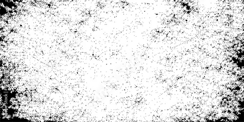 A vintage black and white abstract grunge background featuring a rough textured stone wall pattern with a weathered gray concrete and marble surface design