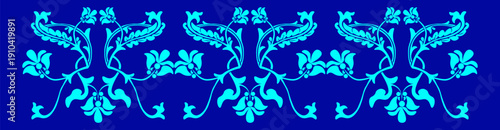 Floral pattern. wood carving pattern