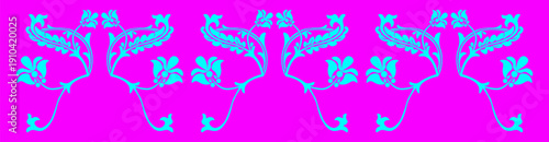 Floral pattern. wood carving pattern