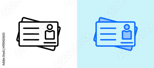 Id Card whitegreen icon