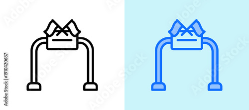 Finish Line whitegreen icon