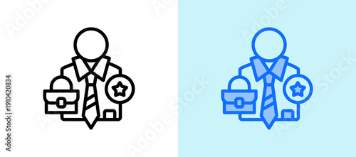 Best Employee whitegreen icon