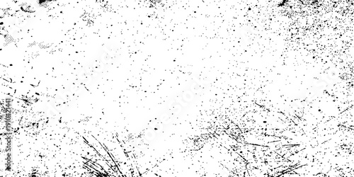 Abstract grunge background with black and white paint texture featuring liquid ink drops and wet rain splashes on a dirty glass window pattern