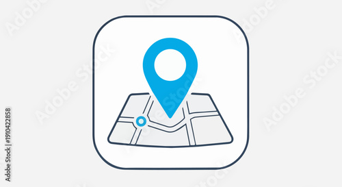 Modern map pin icon for navigation, travel, and GPS concepts. Free Download Modern map pin icon for navigation, travel, and GPS concepts. - GFXLoad