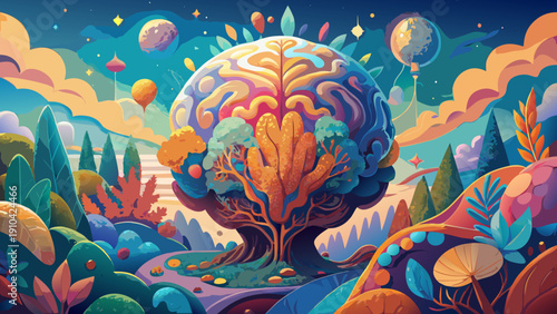 coral reef with fishes