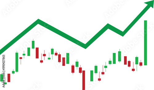 Graphic illustration of business investment and business planning for profit growth.