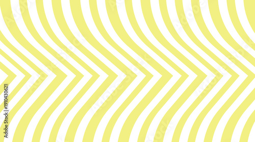 Seamless Wavy Chevron Pattern Yellow White Background, Abstract Curved Zigzag Lines Geometric Texture, Modern Minimal Wavy Stripe Seamless Design