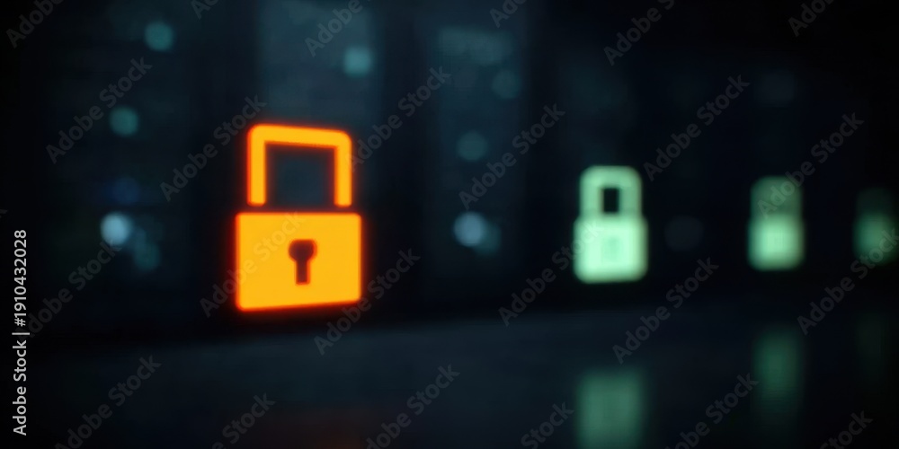 Fototapeta premium A proactive firewall secures the network with layered security defense, ensuring systems remain secure from persistent threat attempts and associated risk through firm protection