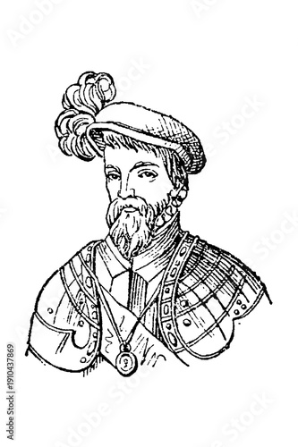 Bild auf Leinwand François de Lorraine, Duke of Guise (1519–1563), French military leader and stat