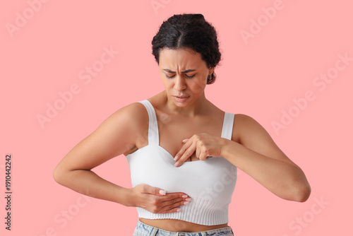 Worried African-American wo...