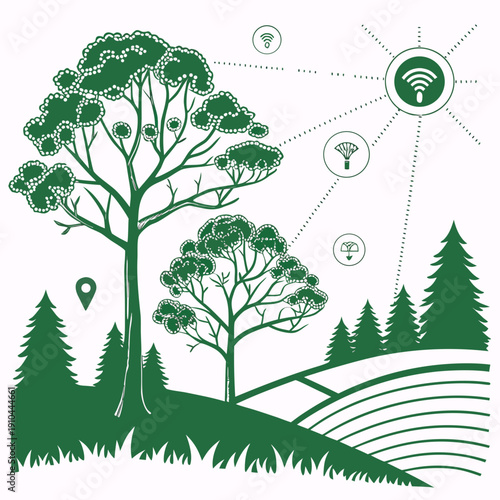 Innovative smart forest monitoring system powered by IoT sensors for ecological data