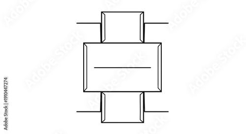 Watch design illustration, modern timepiece, wrist accessory, black and white