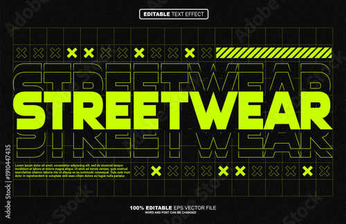 Streetwear Style 3d editable text effect
