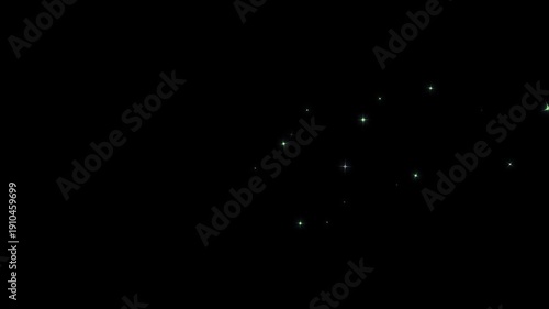 Glowing glitter burst sparkle animation on black screen, twinkle star, Magic glitter sparkle trail, blinking retro vector stars, twinkling starry night sky, glow twinkle movement timeline. 4k