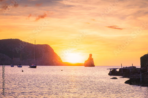 Ibiza beach called Cala Benirras