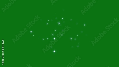 Twinkle star glitter sparkle animation with white glowing particles, magic dust burst, shimmering fairy trail, blinking cartoon stars, seamless loop motion effect on transparent background 4k
