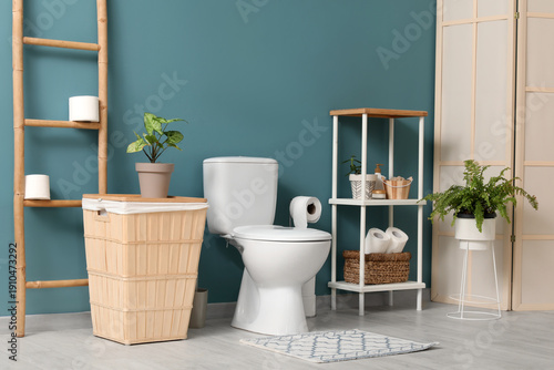 Interior of restroom with t...