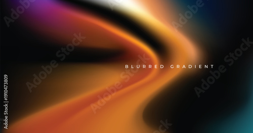 Blurred gradient background, fire cyclone illustration, abstract smooth colorful light