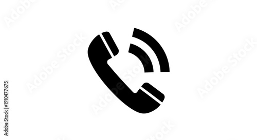 ringing phone icon, communication symbol
