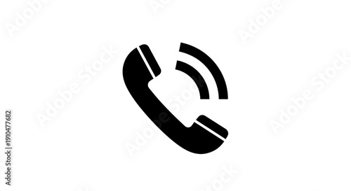 phone icon, call symbol, communication, contact, black silhouette