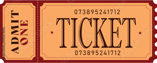 vintage cinema ticket