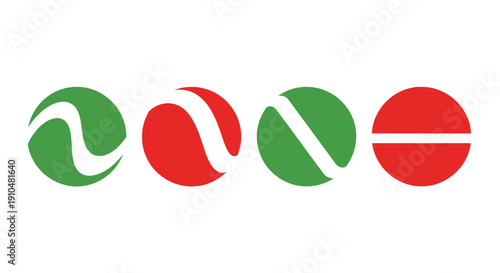 abstract logo design, colorful circle shapes, modern branding concept