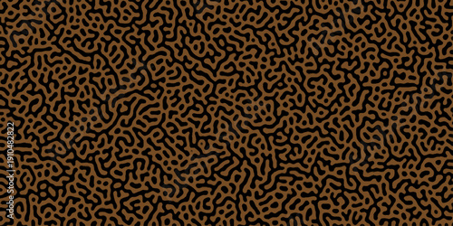 Abstract truing organic wallpaper Turing reaction diffusion monochrome seamless pattern .Monochrome Turing reaction background .Natural seamless line pattern. Linear design with biological shapes