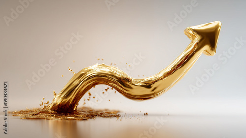 Golden Arrow Ascent: A gold...