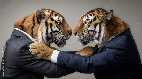 Business tigers in conflict...