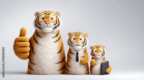 Tiger Family: This image fe...