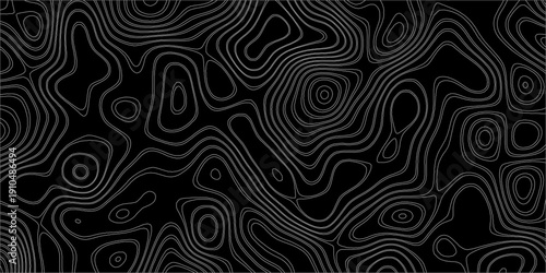 Topographic canyon geometric map relief texture with curved layers and shadow. abstract White background with a beautiful pattern, Topographic contour lines vector map seamless pattern vector.