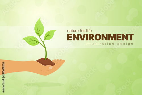 green tree enviralment nature artwork illustration  design