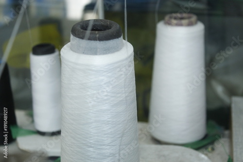Sewing Tools and Equipment with a Sewing project on a Boutique Shop