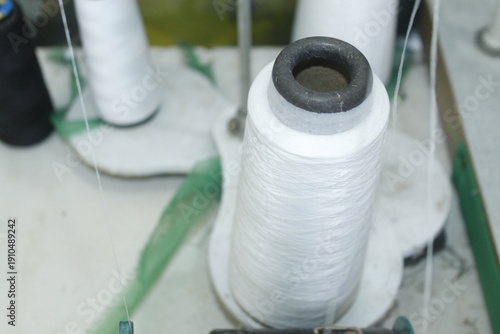 Sewing Tools and Equipment with a Sewing project on a Boutique Shop