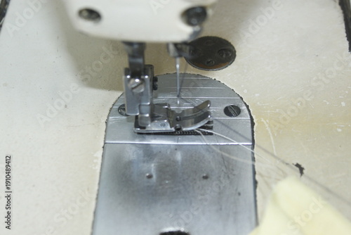 Sewing Tools and Equipment with a Sewing project on a Boutique Shop