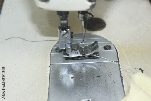 Sewing Tools and Equipment with a Sewing project on a Boutique Shop