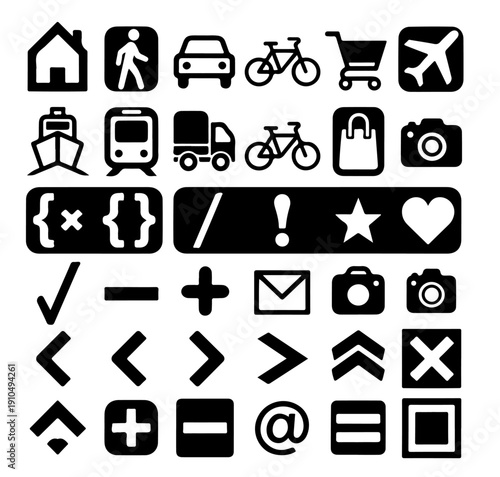 set of icons for web design