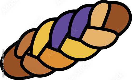 Braided Sweet Bread Loaf Icon