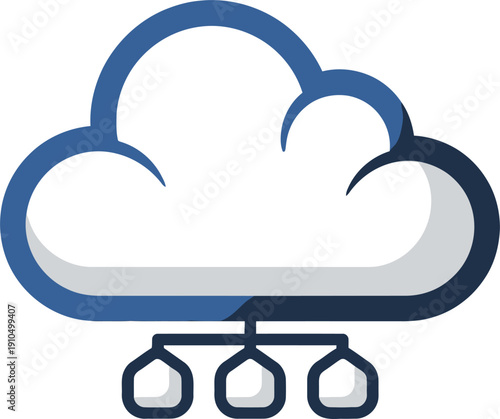 Simple Cloud Outline Weather Icon