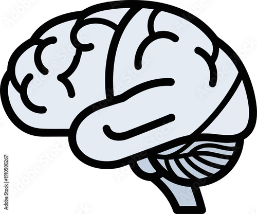 Human Brain Side Profile Icon