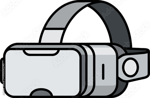 Virtual Reality Headset Side Angle Icon