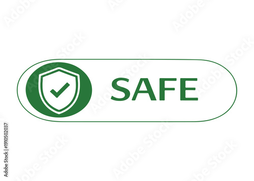 SAFE frame icon vector on a white background
Vector frame on a white background